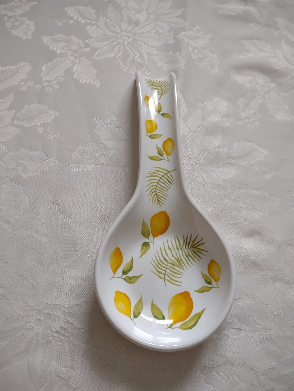 Ceramic Spoon Rest Lemon